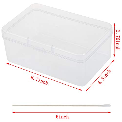 400 Packs Cotton Swabs Gun Cleaning Swabs 6 Inch Wooden Long Makeup Cotton Swabs Single Tip Cleaning Swabs Firearm Cleaning with Storage Case for Jewelry Ear Cleanings - Thumbnail 2