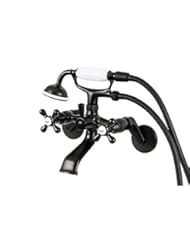 Home Improvement: Kingston Brass KS266ORB Victoria 3-Inch to 9-Inch Wall Mount Tub and Shower Faucet, Oil Rubbed Bronze - Kingston Brass