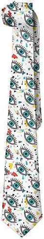 Mens Neck Tie Artwork Eyes Silk Polyester Necktie Fashion Tie