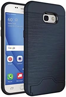 Samsung Galaxy A5 2017 Case, 2-in-1 Soft TPU + Hard PC Hybrid Slim Lightweight Shockproof Protective Case with Card Slot for Samsung Galaxy A5 2017 ?,Navy