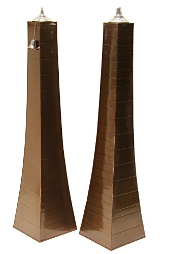 Outdoor Interiors 50300AST-CP Pyramid Torch (2 Pack), Large, Copper - Thumbnail 2