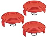 Black & Decker RC-100-P 385022-03 Replacement Spool Cap for AFS Trimmer (3 Pack)