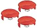 Black & Decker RC-100-P 385022-03 Replacement Spool Cap for AFS Trimmer (3 Pack) primary