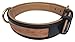 Soft Touch Collars - Leather Padded Dog Collar, Custom Handmade Hand Tooled - Black, Large