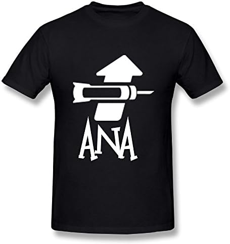 Edongquwe Mens Vintage T-Shirts Overwatch Ana Black 4XL