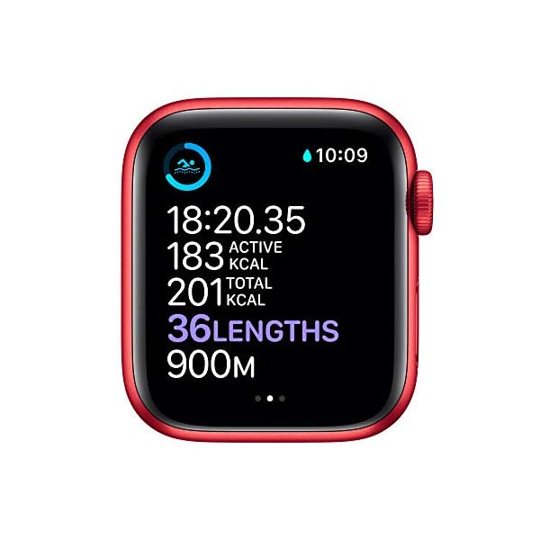 Apple-Watch-Series-6-GPS-Cellular-40mm-PRODUCTRED-Aluminium-Case-with-PRODUCTRED-Sport-Band-Regular Apple Watch Series 6 (GPS + Cellular, 40mm) - Gold Stainless Steel Case with Deep Navy Sport Band
