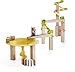 HABA Ball Track Basic Pack Funnel Jungle - Wooden Marble Run with Plastic Elements (Made in Germany)