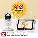 KODAK Cherish C520 WiFi Indoor Video Baby Monitor with Above-The-Crib View, Parent Unit for Constant Monitoring and Phone App for Quick Check-in