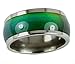 Mood Rings 10mm Solid Heavy Gauge Stainless Steel Comfort Fit Band 70's Style Not Cheap Very