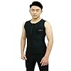 Blue-Ocean-2mm-SCR-Neoprene-Sleeveless-Two-piece-Men-Wetsuit-with-Zip-for-Diving-and-Swimming-Black