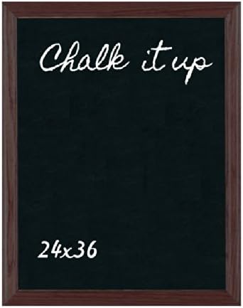 ComeAlong Industries Solid Oak Frame Chalkboard, Warm Cherry, 24" Width x 36" Height