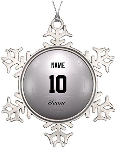 Xixitly Personalised Christmas Tree Decoration Volleyball Team Private Tutor Profesional Ã¼bung Student Vintage Snowflake Ornaments