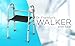 Dr. Franklyn's Walker with Seat - Lightweight Medical Walking Frame with Comfort Grip - for Mobility & Transport Aid – Ideal for Elderly & Handicap (Silver)