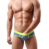 BBLDiz fashion Mens Mesh Sexy Boxers Bulge Comfy Shorts Underwear (M, C)