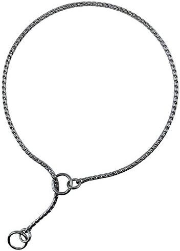 Haute Dauge Snake Serpentine Show Chain 1.2 mm Chrome 12"