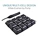 Heran Motorcycle Passenger Air Seat Cushion,Motorcycle Cruiser Seat Pad Reduces Pressure and Vibration,Pillion Cushion Makes Long Rides Comfortable 11.5
