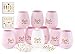 Bride Tribe Bachelorette Party Silicone Cups - Set of 10 Bundle with Temporary Tattoos Set of 12 -Bridesmaid Wedding Gift Celebration Durable Decorations