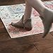 Non Slip Rug Gripper Pads: 8 Reusable Corner Carpet Tape Grippers - Adhesive No Skid Anti Slip Pad for Hardwood or Laminate Floors - Sticky Nonslip Grip Anchors for Never Curl Area Rugs & Runner Edges