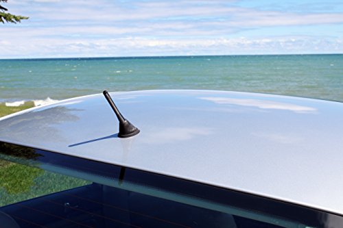 MADE IN USA - 2011-2014 Chrysler 200 - 4" SHORT Custom Black Aluminum Antenna