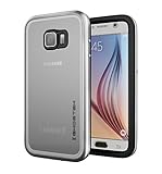 Galaxy S6 Waterproof Case, Ghostek Atomic 2.0 Series for Samsung Galaxy S6 Waterproof Shock-Proof Dirt-Proof Snow-Proof Slim Hybrid Impact Armor Cover Case | Aluminum | Screen Protector (Silver)