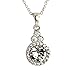 Amazon Black Friday Deals Pop Fashion 18k White Gold Round Halo Swarovski Crystal Silver Pendant Necklace (Pop Fashion 18k White Gold Round Halo Swarovski Crystal Silver Pendant Necklace)