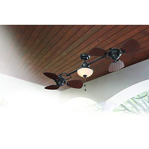 Harbor Breeze Twin Breeze Ii 74in Oilrubbed Bronze Outdoor Downrod