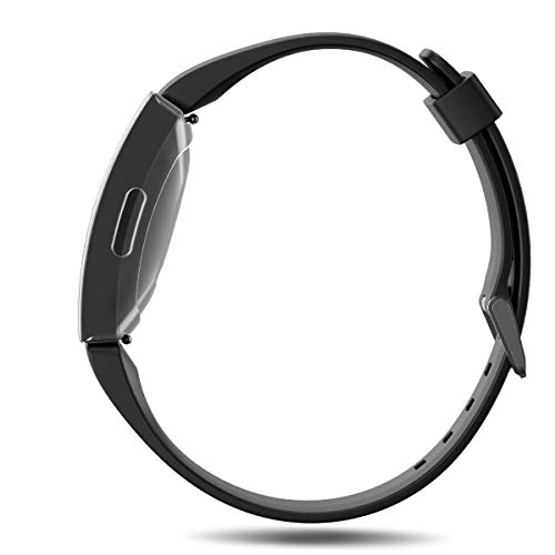 SPGuard TPU Screen Protector Compatible with Fitbit Inspire HR Case, All-Around Protective Scractch-Resist Protective Cover for Fitbit Inspire HR Smartwatch (Transparent, Can Use it When Charging)
