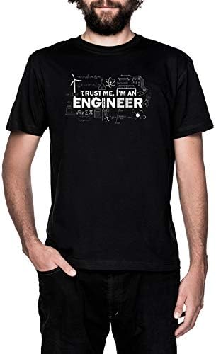 Trust Me Im an Engineer Black T-Shirt Men's Short Sleeves