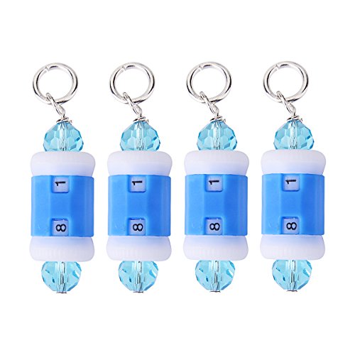Knitting Crochet Stitch Marker Row Counter: 2 in 1 Stitch Marker & Row Counter