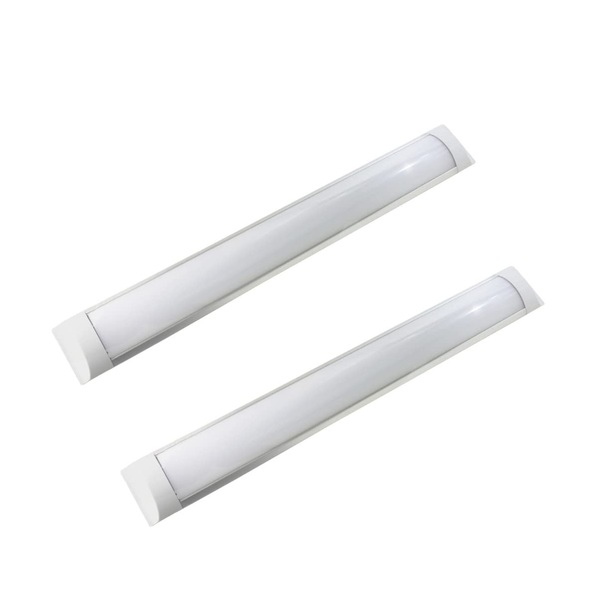 JANDEI - Pack of 2 Integrated LED Luminaire Screens, 36W, 120 cm Long, High Brightness with 4000 Lumens, Cool White 6500K, 120° Illumination. Ideal for Work Areas, Homes, and Garages