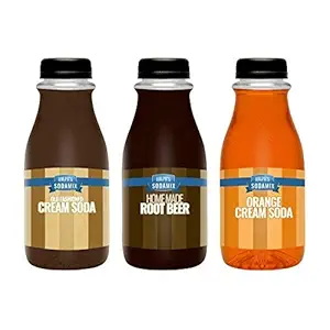 Ralph's 3 Sparkling Water Flavoring Sodamix Pack | Cream Soda | Root Beer | Orange Cream Soda | Three 12oz Bottles