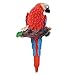 MagiDeal Simulation Parrot Bird Sculpture Wall Hanging Macaw Resin Crafts Handmade - Red #2