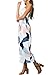 VIEWIM Women's Strapless Floral Print Off Shoulder Romper Wide Leg Pants Jumpsuit