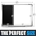 Combination Dry Erase Magnetic Whiteboard & Black Felt Pin Bulletin Board. Vision/Memo Board for Office, Cubicle, School, Kids or Home- 20 x 27 Inches | Markers, Eraser, Magnets, Push Pins and Notepad