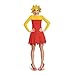 Disguise Women's Lisa Deluxe Adult Costume, Red, Small