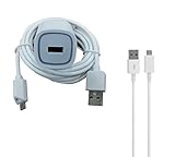 Samsung Galaxy S7 S6 Note 4 5 New Travel Home Wall Fast Charger + EXTRA 5 Foot Cable 5v / 2.4 Amp Compatible with Motorola LG HTC Samsung - White