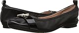 Taryn Rose Women's Abriana Nappa/Soft Patent Ballet Flat, Black/Black, 8.5 M Medium US