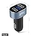 HAVIT 3.1A Dual USB Port Universal Car Charger with Voltage Real-Time LED Display and Intelligent Charging Chip - Black