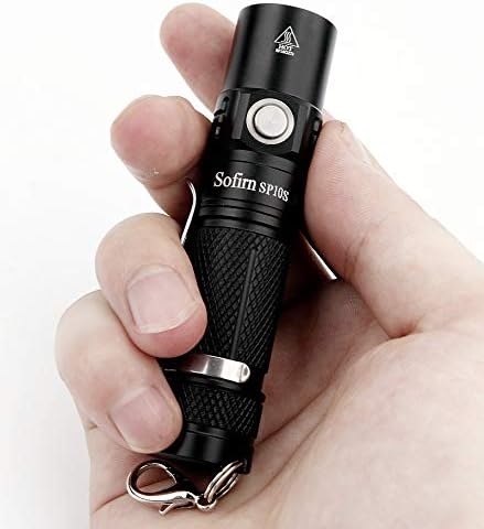 Small Led Torch, Sofirn SP10S Max 800 Lumen 90 CRI LH351D EDC Mini Flashlight Powered by 14500 or AA Battery(Not Include Battery)