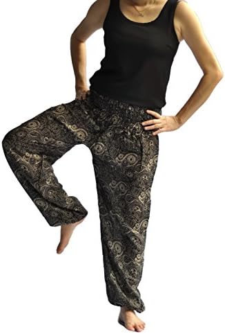 Ahh pants Women's Yoga Clothing Comfy Harem PantsBlack