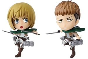 Banpresto 2.5" Attack on Titan: Armin Arlert & Jean Kirstein Chibi Kyun-Chara Figure Set