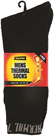 Men's Thermal Socks 6-10 - 3 Pack cotton rich