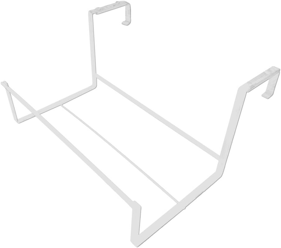 Snow Joe FPH1901W Adjustable Flower Box Holder, White