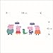 Fange DIY Removable Peppa Pig Wall Stickers Children Room'S Decor Bedroom Decals Kindergarten Background Stickers 42.5''x16.5'' by Fangeplus