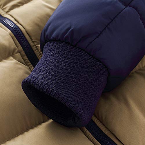 Hot Sale! Winter Thicken Coat Quilted Patchwork Outwear Tops Puffer Jacket with Removable Hood