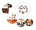 ALIMITOPIA 40pcs Furniture Felt Pad Heavy Duty Nail-on Chiar Slider Glide Pad Floor Protector for Wooden Furniture Chair Tables Leg Feet(Φ20mm or 0.8