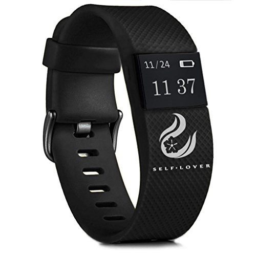 New Bluetooth Sport Bracelet ONEMORES(TM) Sports Fitness Activity Tracker Pedometer Bracelet (OLED 64 32, Black, 1)