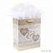 Hallmark Large Gift Bag with Tissue Paper for Weddings, Bridal Showers, Engagements and More (Mr. & Mrs. Hearts)