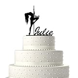 Personalized Cake Toppers Stripper with Pole Birthday Cake Toppers Birthday Decoration Acrylic Cake Topper for Special Events