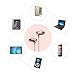 Earbuds, E&jing 3.5mm In-Ear Metal Earphones, Stereo Bass Headphones with Mic & Remote clear sound & strong bass (Rose Gold)